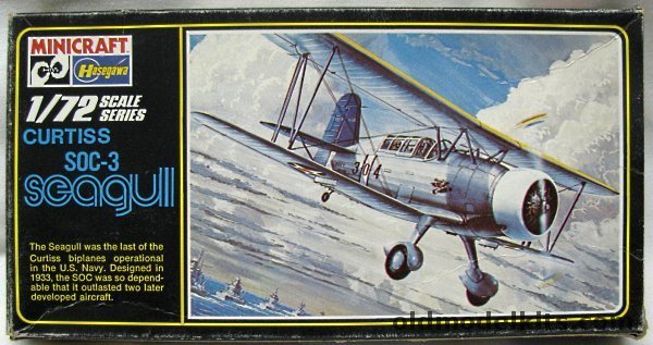 Hasegawa 1/72 Curtiss SOC-3 Seagull - Land Based Version, 057 plastic model kit